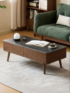 WEISHA | Simplicity Retro Small Wooden Coffee Table Storage