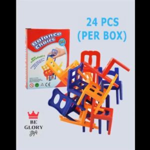 24Pcs Chairs Stacking Tower Balancing Game Balance Stacking Chairs Block Toy Desk Educational Game Balancing Training Toys Gift for Kids