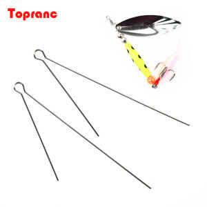 Topranc 28Pcs/50Pcs Special Long Needle Wire for Lure Spinner Baits Handmade DIY Fishing Tackle Accessories