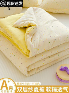 Summer Double Layered Mesh Cooling Blanket Non-Cotton Office Nap Blanket Dormitory Single Bed Air Conditioned Blanket