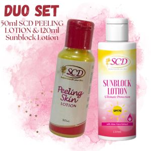 SCD Peeling Lotion & 120ml SCD Sunblock Lotion