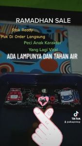 Peci anak karakter lampu led/kopiah songkok karakter bahan spon berkualitas