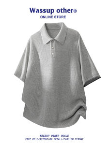 Vintage Linen Cool Silk Polo Shirt Breathable and Quick Dry Summer