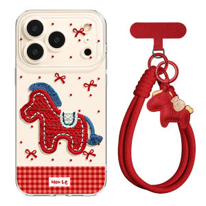 YOUSIDUN | New Year-themed Full Enclosure iPhone Case with Hanging Strap
