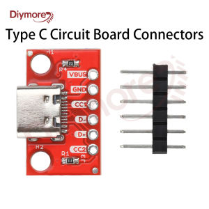 USB Type C Connector Board DIY 3.1 Serial Basic Breakout Female Connector  Breakout Board for Data Line Wire Cable Transfer