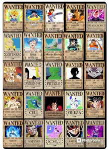 POLA DECO MINI poster anime one piece 25pcs | Uzumaki Naruto | DEMON SLAYER KIMETSU NO YAIBA