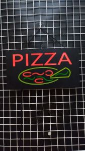 PIZZA ขนาด 44 X 24 X 3.5 cm ป้ายไฟอะคลีลิค ป้ายไฟ หน้าร้าน ป้ายไฟตัวอักษร LED ตกแต่งหน้าร้าน สร้างความโดดเด่นให้ร้านคุณ