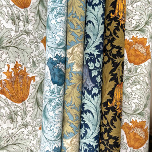 145x50cm Retro Style Morris Floral Printing Cotton Fabric For Sewing Clothing Dress Shirt DIY Pillowcase Bag Quilting Materials