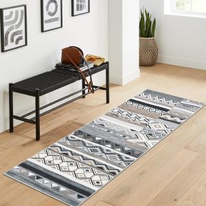 VIKAMA Retro American-Style Door Mats Anti-Slip And Durable Entrance Corridor Floor Mats Foyer Carpets For Home Decoration