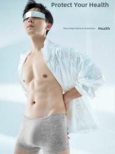 Mens Disposable Pure Cotton Underwear Travel Business Trip No-Wash Sterilized Daily Throwaway Pants Adult Portable Boxer Briefs