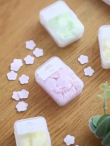 Joy Bee Soap Piece Travel Portable Hand Washing Piece Student Soap Paper Disposable Petal Soap Piece