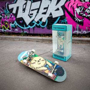 Creative Finger Skateboard Professional Bearing Wheels Maple Wood Tip Double Kickboard Childrens Gift Oronf Brand Skateboard