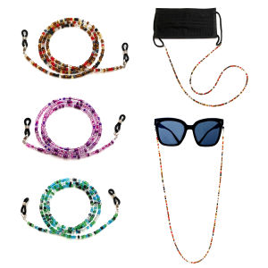 Retro Artistic Multi-Color Handmade Beaded Anti-Slip Glasses Chain and Sunglasses Lanyard