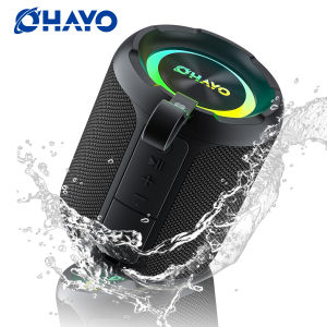 Ohayo X3 Portable Bluetooth Speaker BT5.3 Wireless Speaker 40W Bass Diaphragms with Multi RGB Light IPX7 WaterproofTF & AUX