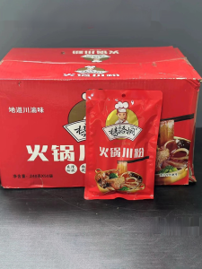 Sichuan Hot Pot Vermicelli Vermicelli Wide Powder 240G X50 Packs/Box Pure Sweet Potato Wide Potato Vermicelli Sweet Potato Powder Yam Pasta Powder