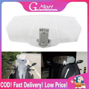 Universal Motorcycle Smoke Windscreen Wind Deflector Windshield for Triumph Yamaha Suzuki Honda Harley Touring BMW Windshield-Extension-Kit