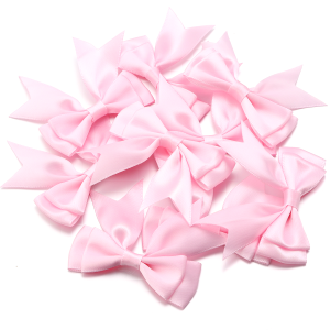10Pcs/lot Satin Ribbon Bows Multicolor Double Layer Bowknots for DIY Headwear Clothing Gift Wedding Party Crafts Decoration