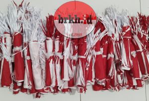 ISI 200 PCS Bendera Merah Putih Kecil Motor/Mobil/Sepeda-Pawai