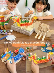 Educational DIY 3D Assembling Dragon Boat Kit