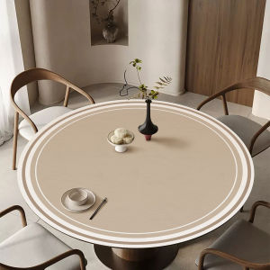 MEIFANJU | Wabi Sabi Waterproof and Oil-Proof No-Wash Round Tablecloth