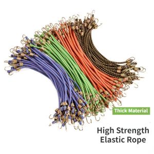 เชือกลาเท็กซ์ขนาดเล็ก4มม. สายรัดกระเป๋าผูกด้วยสายรัดกระเป๋าเดินทางสายรัดยางยืดตะขอเชือกยางยืดแบบตายตัวตะขอขนาดเล็ก