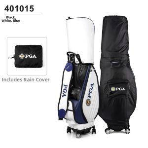 PGM GOLF | Extendable Hard Shell Golf Travel Bag with Rain Cover