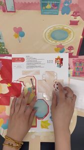 3D Origami Toys For Kids Quiet Book Sticker Origamis Books Dinosaur Princess Theme 8PCS