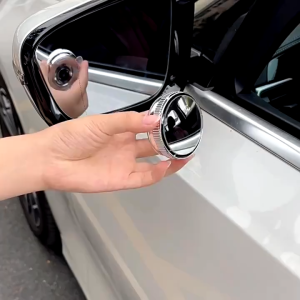 2Pcs 360° Wide Angle Convex Blind Spot Mirror Sucker Type Car Auxiliary Rearview Accessory
