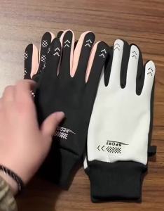 Autumn Winter Warm Fleece Lined Windproof Gloves for Men and Women Outdoor Riding and Driving Touch Screen Non Slip Thermal