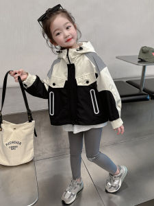 Mùa Xuân Mùa Thu Em Bé Bé Gái Áo Khoác Trẻ Em Thời Trang Sành Điệu Nhỏ Phong Cách Đường Phố Áo Gió Ba Tuổi Bốn Tuổi Năm Tuổi