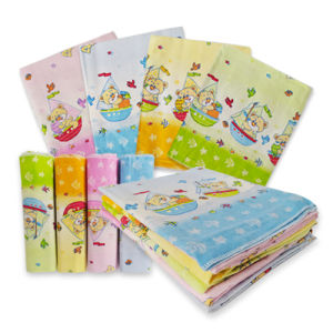 PROMO: 6Pcs Bedong Bayi Alas Ompol Selimut Bayi Alas Tidur 90 CM