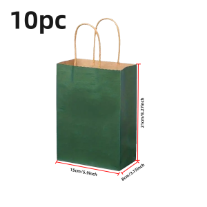 Túi Giấy Kraft Dùng Cho Tiệc Tùng Đám Cưới Giáng Sinh Sinh Nhật Kinh Doanh Nhà Hàng Mang Đi Túi Mua Sắm Thân Thiện Với Môi Trường