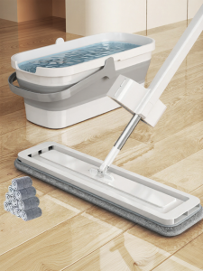 TEITEIRO | Hand-Free Flat Mop Household Dust Mop