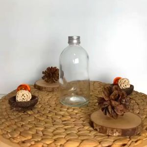 MOSS Glass Bottle 350 mL | Botol Kaca Tutup Stainless