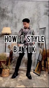 Kemeja Batik Pria Terbaru Motif PUSAKA HITAM Lengan Pendek