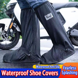 Rain Boot Shoes Cover Waterproof Anti-Slip Rain Shoe Cover Bike Motorcycle Bike Rain Boot Rainproof Reflective Protection Waterproof Shoes Cover Man Woman Kasut Hujan 防水雨鞋套
