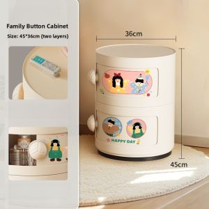 Cartoon Style Bedroom Living Room Multi-Functional Storage Bedside Table Creative Shape Side Cabinet Organizer Cabinet