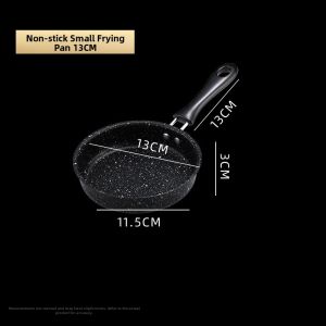 Stainless Steel Non-Stick Flat Bottomed Egg Fry Pan Student Childrens Kitchen Utensils Home Use Omelette Steak Special Small Iron Pan