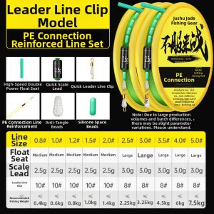 JUQINWANG | Competition Ready Assembled Strong PE Fishing Mainline Kit
