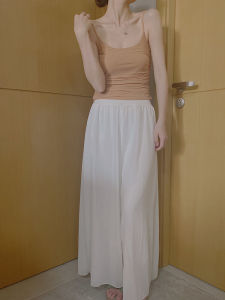 เสื้อกั๊กผ้าตาข่ายสายเดี่ยวสำหรับผู้หญิง ทรงเข้ารูป ทรงพอดีตัว สไตล์เรโทร เสื้อชั้นในสีพื้น แขนกุด คอวี แขนกุด