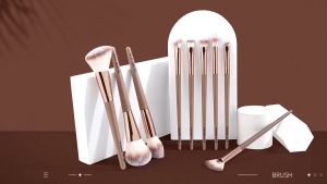 MAANGE 9pcs Kuas Make Up Brush Foundation Makeup Beauty Tools For Makeup Beginner 51129
