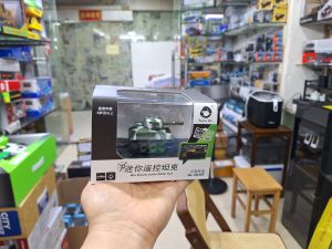 Mini Remote Control Tank Battle Catapult Toy Car Model Rechargeable Track Leopard Tiger Tank Vehicle for Children Boys