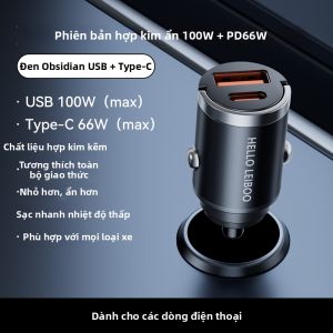 HELLOLEIBOO | Đầu Sạc Xe Hơi 2 Cổng USB Siêu Nhanh 100W