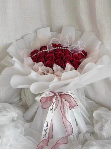 Eternal Rose Bouquet Soap Flower Gift for Mom Girlfriend Best Friend Birthday Festival Creative Present Artificial Flower