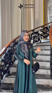 HIJAB JOURNEY ROSSA SERIES MOTIF TERBARU OKTOBER 2025 KERUDUNG SEGIEMPAT JP SCARVES