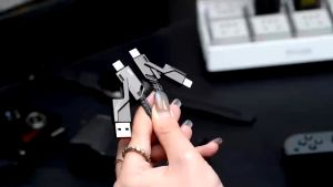 2024 New 4in1 metal cable 66W Fast charger Cable  suitable for  type C phone supports data transmis