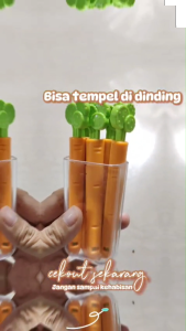 Klip Penjepit Kemasan Makanan Penyegel Plastik Snack Bentuk Wortel