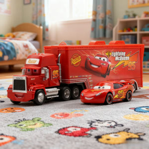Disney | IN STOCK! Disney Pixar Cars And Truck Set Lightning Mcqueen Uncle Mike The King Cruz Model Trucks Car Christmas Gift for Kids