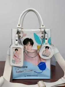 Tea Baidao Chengyi Joint Name Paper Bag Transformation Milk Tea Bag Transparent Bag DIY Transparent PVC Material Bag