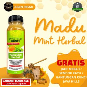 java hills honey madu mint herbal javahills honey masuk angin flu batuk 320gr